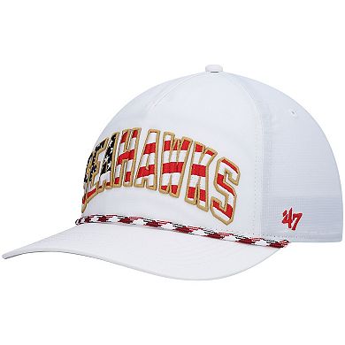 Men's '47 White Seattle Seahawks Hitch Stars and Stripes Trucker Adjustable Hat