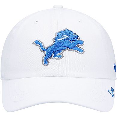 Women's '47 White Detroit Lions Miata Clean Up Logo Adjustable Hat