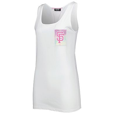 Women's Refried Apparel White San Francisco Giants Tie-Dye Tank Top
