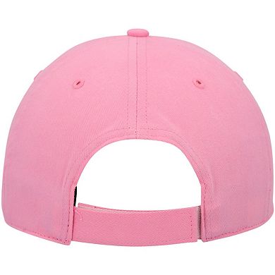 Girls Youth '47 Pink Carolina Panthers Rose MVP Adjustable Hat