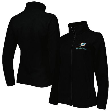 Women's Dunbrooke Black Miami Dolphins Hayden Polar Full-Zip Jacket