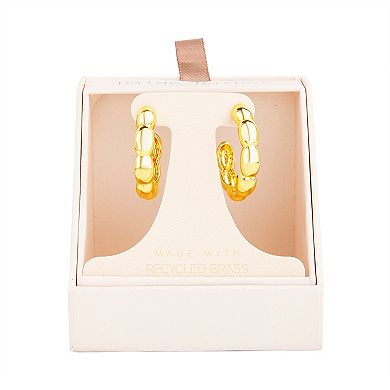 Paige Harper 14k Gold Over Recycled Brass Bobble C-Hoop Earrings