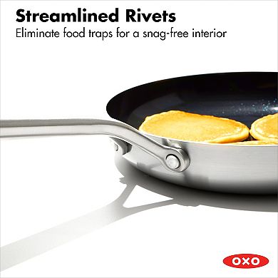 OXO Mira 3-Ply Stainless Steel 8-in. Non-Stick Frypan