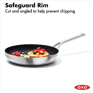 OXO Mira 3-Ply Stainless Steel 8-in. Non-Stick Frypan