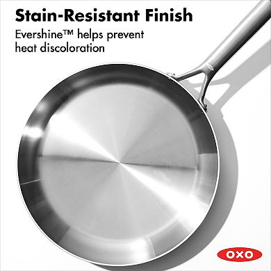 OXO Mira 3-Ply Stainless Steel 12-in. Frypan