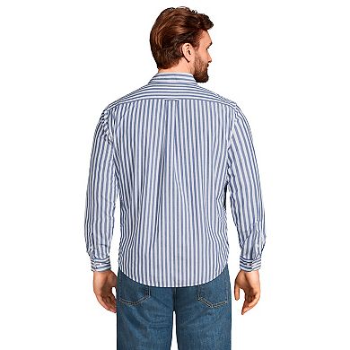 Big & Tall Lands' End Traditional-Fit Essential Lightweight Poplin Shirt