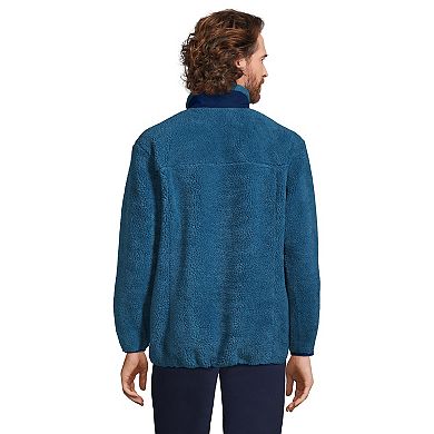 Men's Lands' End Sherpa Fleece Full-Zip Jacket