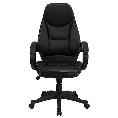 Flash Furniture Leonard Faux Leather Swivel Office Chair