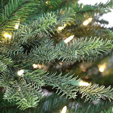 Puleo International 6.5-ft. Pre-Lit Slim Royal Majestic Douglas Fir Downswept Artificial Christmas Tree