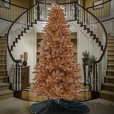 National Tree Company 9-ft. Pre-Lit Rose Gold Finish Metallic Artificial Christmas Tree