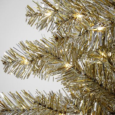 National Tree Company 9-ft. Pre-Lit Platinum Finish Metallic Artificial Christmas Tree