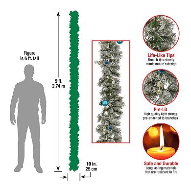National Tree Company 9-ft. Tinkham Pine LED Artificial Garland