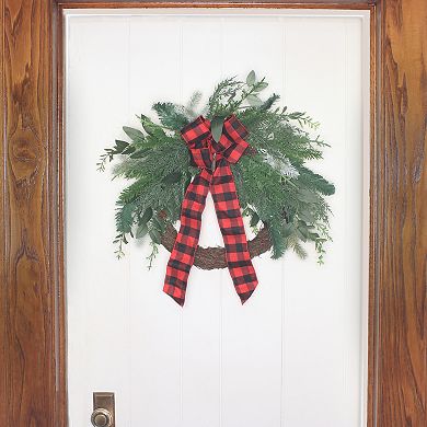 National Tree Company Mixed Pine Bow Christmas Artificial Wreath