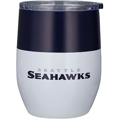 Seattle Seahawks 16oz. Colorblock Stainless Steel Curved Tumbler