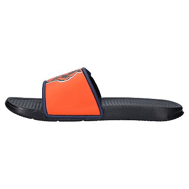 Youth FOCO Chicago Bears Colorblock Big Logo Legacy Slide Sandals