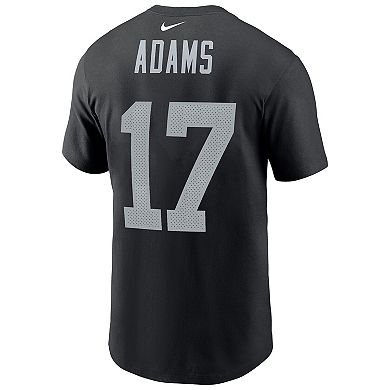 Men's Nike Davante Adams Black Las Vegas Raiders Player Name & Number T-Shirt