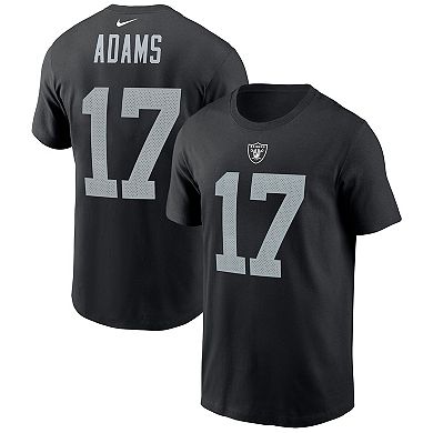 Men's Nike Davante Adams Black Las Vegas Raiders Player Name & Number T-Shirt