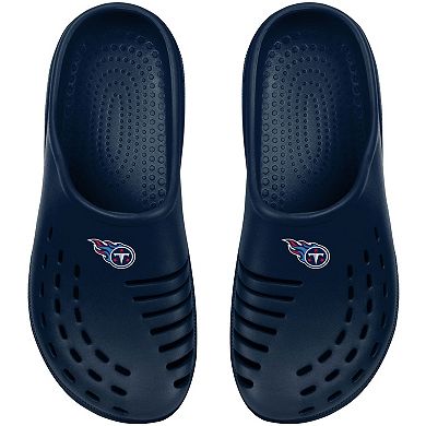 Youth FOCO Navy Tennessee Titans Sunny Day Clogs