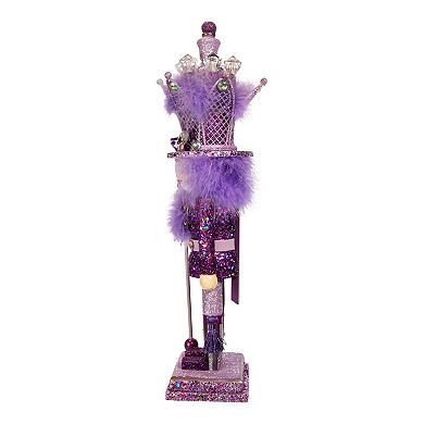 Kurt Adler Hollywood Purple King Nutcracker Christmas Floor Decor