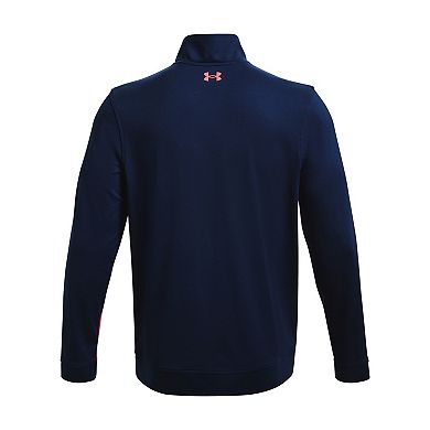 Men's Under Armour Storm Colorblock Mid-Layer Half-Zip Golf Pullover Top