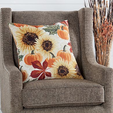 Greendale Home Fashions Fall Seasonal Sunflowers Throw Pillow