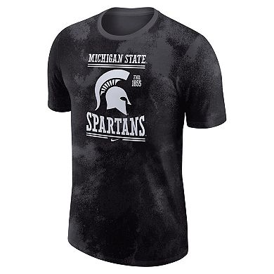 Men's Nike Anthracite Michigan State Spartans Team Stack T-Shirt