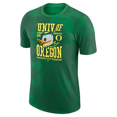 Men's Nike Green Oregon Ducks Team Stack T-Shirt