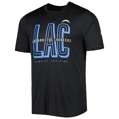 Men's New Era Black Los Angeles Chargers Scrimmage T-Shirt