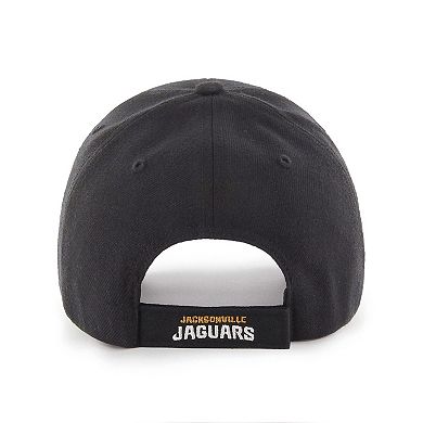Men's '47 Black Jacksonville Jaguars MVP Adjustable Hat