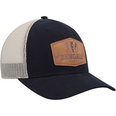 Men's '47 Black/Natural Cincinnati Bengals Rawhide Trucker Adjustable Hat