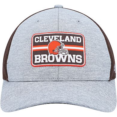 Men's '47 Heathered Gray/Brown Cleveland Browns Motivator Flex Hat