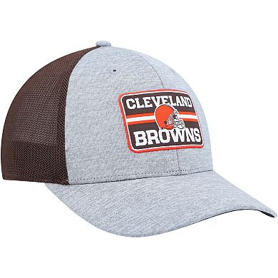 Men's '47 Heathered Gray/Brown Cleveland Browns Motivator Flex Hat
