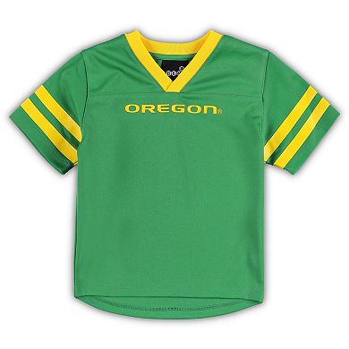 Preschool Green/Yellow Oregon Ducks Red Zone Jersey & Pants Set