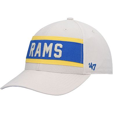 Men's '47 Cream Los Angeles Rams Crossroad MVP Adjustable Hat