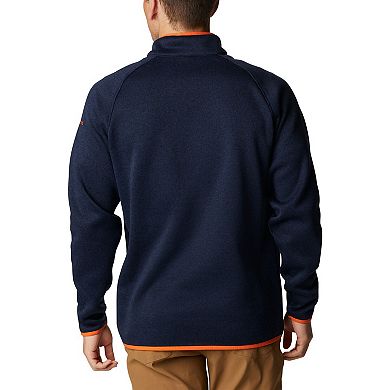 Men's Columbia Navy Auburn Tigers Canyon Point Omni-Shield Raglan Half-Zip Top