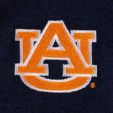 Men's Columbia Navy Auburn Tigers Canyon Point Omni-Shield Raglan Half-Zip Top