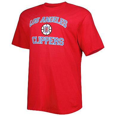 Men's Red LA Clippers Big & Tall Heart & Soul T-Shirt