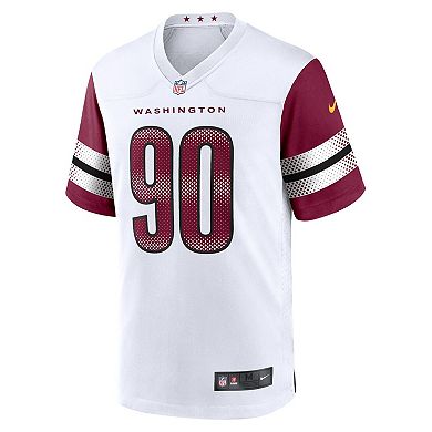 Men's Nike Montez Sweat White Washington Commanders Game Jersey