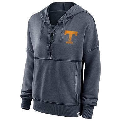 Women's Fanatics Branded Heathered Charcoal Tennessee Volunteers Overall Speed Lace-Up Pullover Hoodie