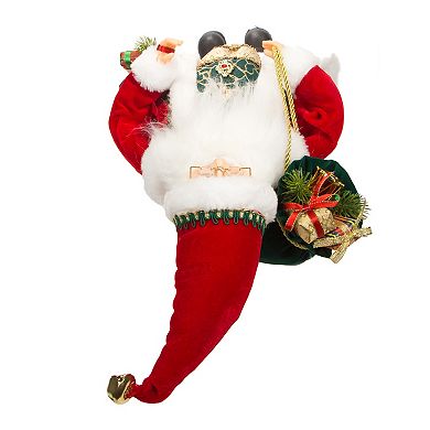 Kringle Klaus Fancy Santa & Stocking Christmas Floor Decor
