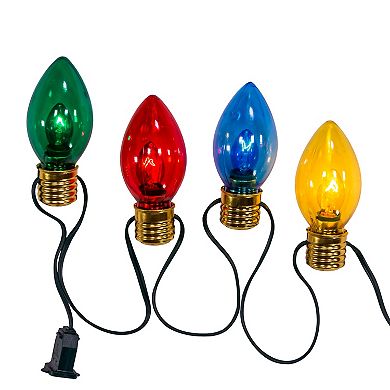 UL 10-Light Multi-Colored Giant Bulb String Light Set