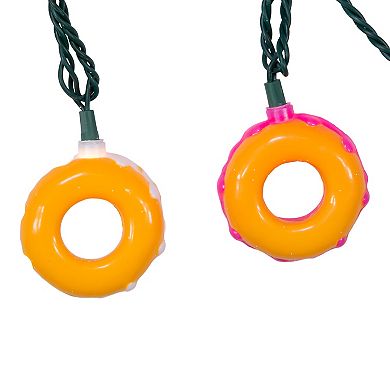 UL 10-Light White & Pink Donuts String Light Set