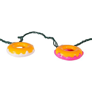 UL 10-Light White & Pink Donuts String Light Set