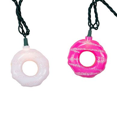 UL 10-Light White & Pink Donuts String Light Set