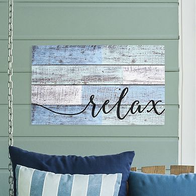Relax Slatted Wall Decor