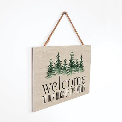 Welcome Neck Of Woods Wall Decor