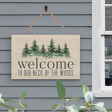 Welcome Neck Of Woods Wall Decor