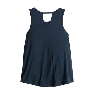 Girls 6-20 SO® Keyhole Swing Graphic Tank Top in Regular & Plus Size