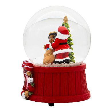 Musical Santa Water Snow Globe Table Decor