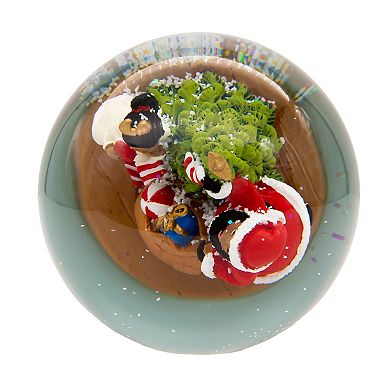 Musical Santa Water Snow Globe Table Decor